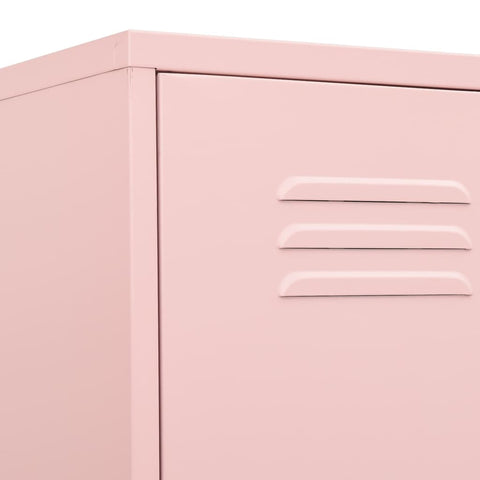 vidaXL Locker Cabinet Pink 35x46x180 cm Steel