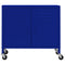 vidaXL Storage Cabinet Navy Blue 60x35x56 cm Steel