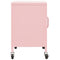 vidaXL Storage Cabinet Pink 60x35x56 cm Steel