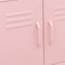 vidaXL Storage Cabinet Pink 60x35x56 cm Steel