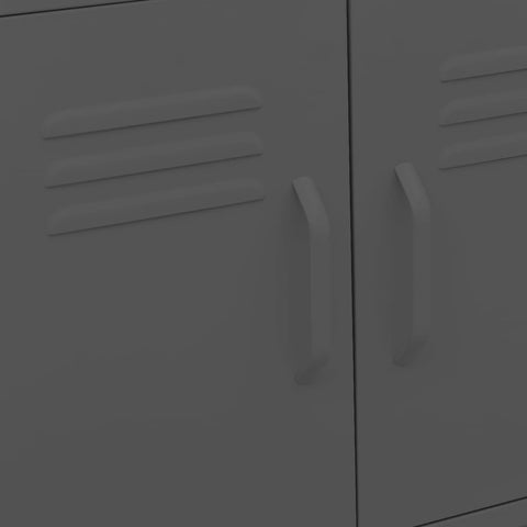 vidaXL Storage Cabinet Anthracite 60x35x56 cm Steel