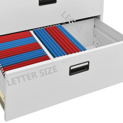 vidaXL Filing Cabinet Light Grey 90x46x164 cm Steel