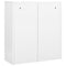 vidaXL Office Cabinet White 90x40x102 cm Steel