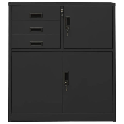 vidaXL Office Cabinet Anthracite 90x40x102 cm Steel