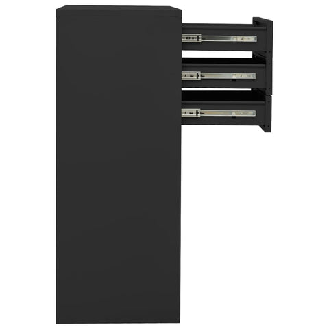 vidaXL Office Cabinet Anthracite 90x40x102 cm Steel
