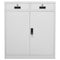 vidaXL Office Cabinet Light Grey 90x40x102 cm Steel