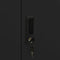 vidaXL Office Cabinet Black 90x40x102 cm Steel