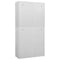 vidaXL Office Cabinet Light Grey 90x40x180 cm Steel
