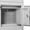 vidaXL Office Cabinet Light Grey 90x40x180 cm Steel
