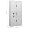 vidaXL Office Cabinet Light Grey 90x40x180 cm Steel