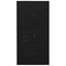 vidaXL Office Cabinet Black 90x40x180 cm Steel