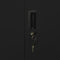 vidaXL Office Cabinet Black 90x40x180 cm Steel