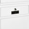 vidaXL Office Cabinet White 90x40x180 cm Steel and Tempered Glass