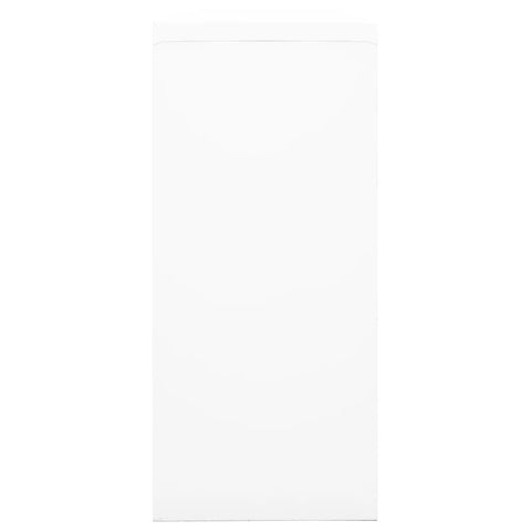 vidaXL Sliding Door Cabinet White 90x40x90 cm Steel