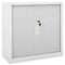 vidaXL Sliding Door Cabinet Grey 90x40x90 cm Steel