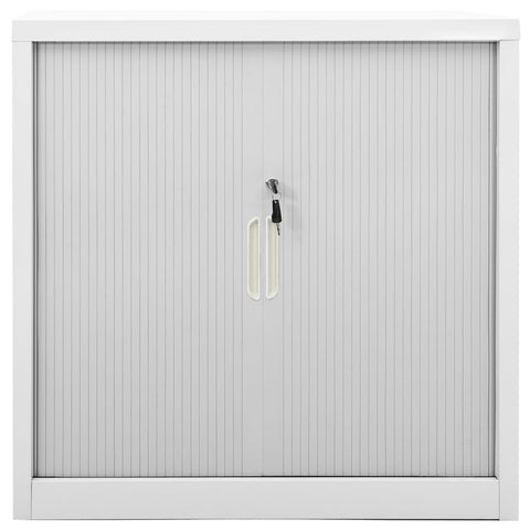 vidaXL Sliding Door Cabinet Grey 90x40x90 cm Steel