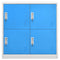 vidaXL Locker Cabinet Light Grey and Blue 90x45x92.5 cm Steel