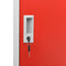 vidaXL Locker Cabinet Light Grey and Red 90x45x92.5 cm Steel
