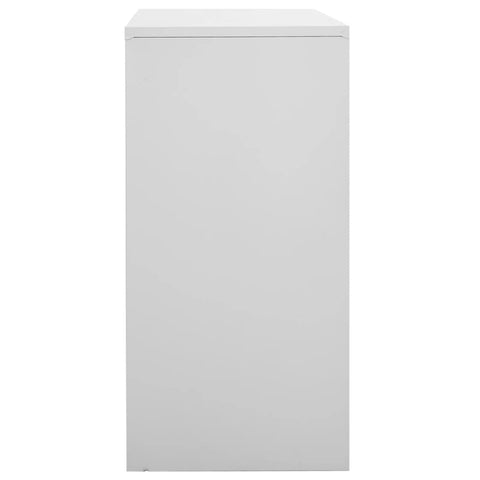 vidaXL Locker Cabinet Light Grey 90x45x92.5 cm Steel