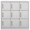 vidaXL Locker Cabinet Light Grey 90x45x92.5 cm Steel