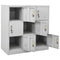 vidaXL Locker Cabinet Light Grey 90x45x92.5 cm Steel