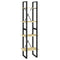 vidaXL 4-Tier Book Cabinet 40x30x140 cm Solid Pine Wood
