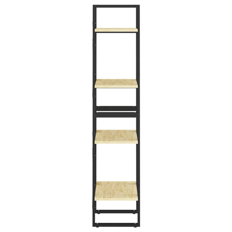vidaXL 4-Tier Book Cabinet 40x30x140 cm Solid Pine Wood