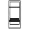 vidaXL 2-Tier Book Cabinet Black 60x30x70 cm Solid Pine Wood