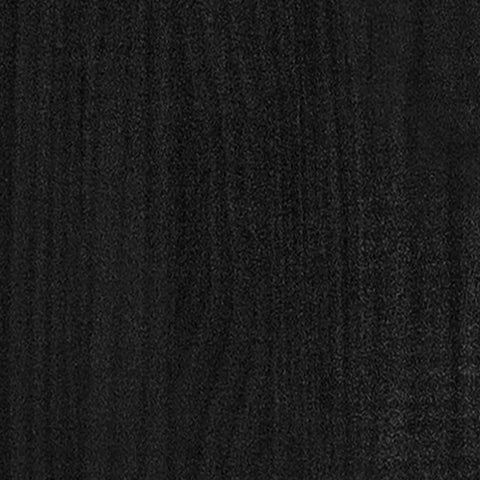 vidaXL 4-Tier Book Cabinet Black 80x30x140 cm Solid Pine Wood