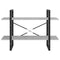 vidaXL 2-Tier Book Cabinet Concrete Grey 100x30x70 cm Engineered Wood