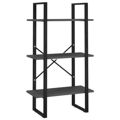 vidaXL Storage Shelf Grey 60x30x105 cm Engineered Wood
