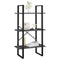 vidaXL Storage Shelf Grey 60x30x105 cm Engineered Wood