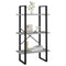vidaXL Storage Shelf Concrete Grey 60x30x105 cm Engineered Wood
