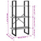 vidaXL Storage Shelf Concrete Grey 60x30x105 cm Engineered Wood