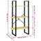 vidaXL Storage Shelf 60x30x105 cm Solid Pine Wood