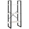 vidaXL Storage Shelf White 60x30x105 cm Solid Pine Wood