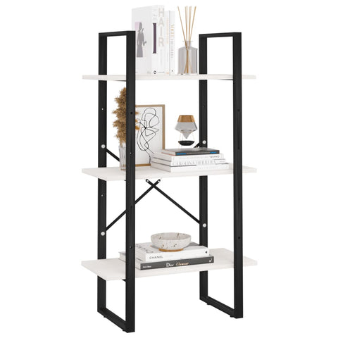 vidaXL Storage Shelf White 60x30x105 cm Solid Pine Wood