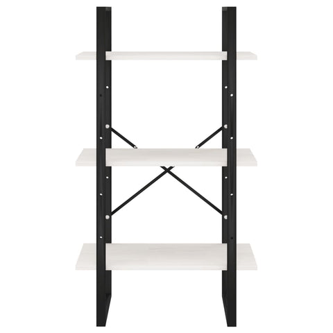 vidaXL Storage Shelf White 60x30x105 cm Solid Pine Wood