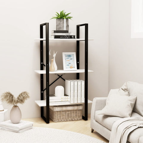 vidaXL Storage Shelf White 60x30x105 cm Solid Pine Wood