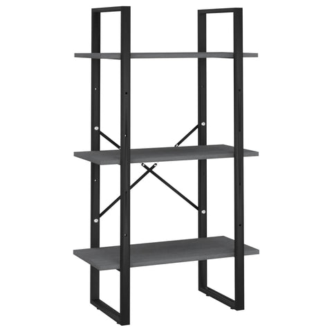 vidaXL Storage Shelf Grey 60x30x105 cm Solid Pine Wood