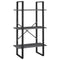 vidaXL Storage Shelf Grey 60x30x105 cm Solid Pine Wood