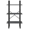 vidaXL Storage Shelf Grey 60x30x105 cm Solid Pine Wood