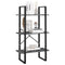 vidaXL Storage Shelf Grey 60x30x105 cm Solid Pine Wood