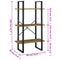 vidaXL Storage Shelf 60x30x105 cm Solid Pine Wood