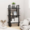 vidaXL Storage Shelf Black 60x30x105 cm Solid Pine Wood