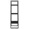 vidaXL Storage Shelf Black 60x30x105 cm Solid Pine Wood