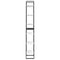 vidaXL Storage Shelf White 60x30x210 cm Engineered Wood
