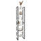 vidaXL Storage Shelf White 60x30x210 cm Engineered Wood
