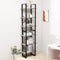 vidaXL Storage Shelf Concrete Grey 60x30x210cm Engineered Wood