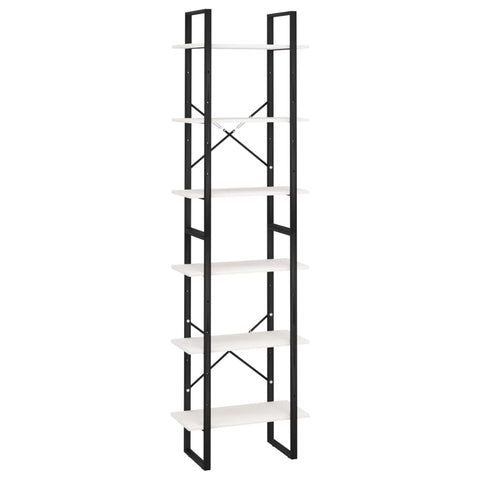 vidaXL Storage Shelf White 60x30x210 cm Solid Wood Pine